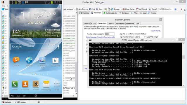 How to view http traffic on your mobile phone device via a computer proxy
