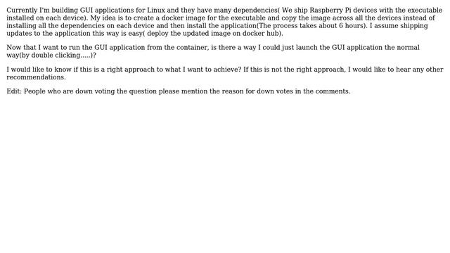 Software Engineering: Build docker images for GUI applications in Linux