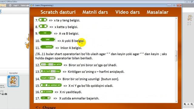 Scratch 2.0 | Scratchda Matematik Amallar Bajarish