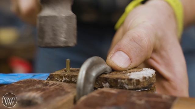 How to Make a Spalted Curly White Oak Knife Handle