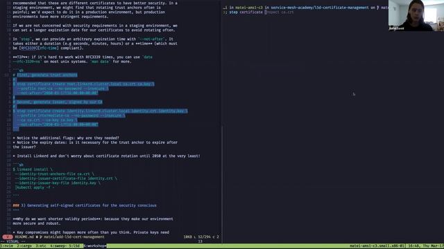 Certificate management with Linkerd