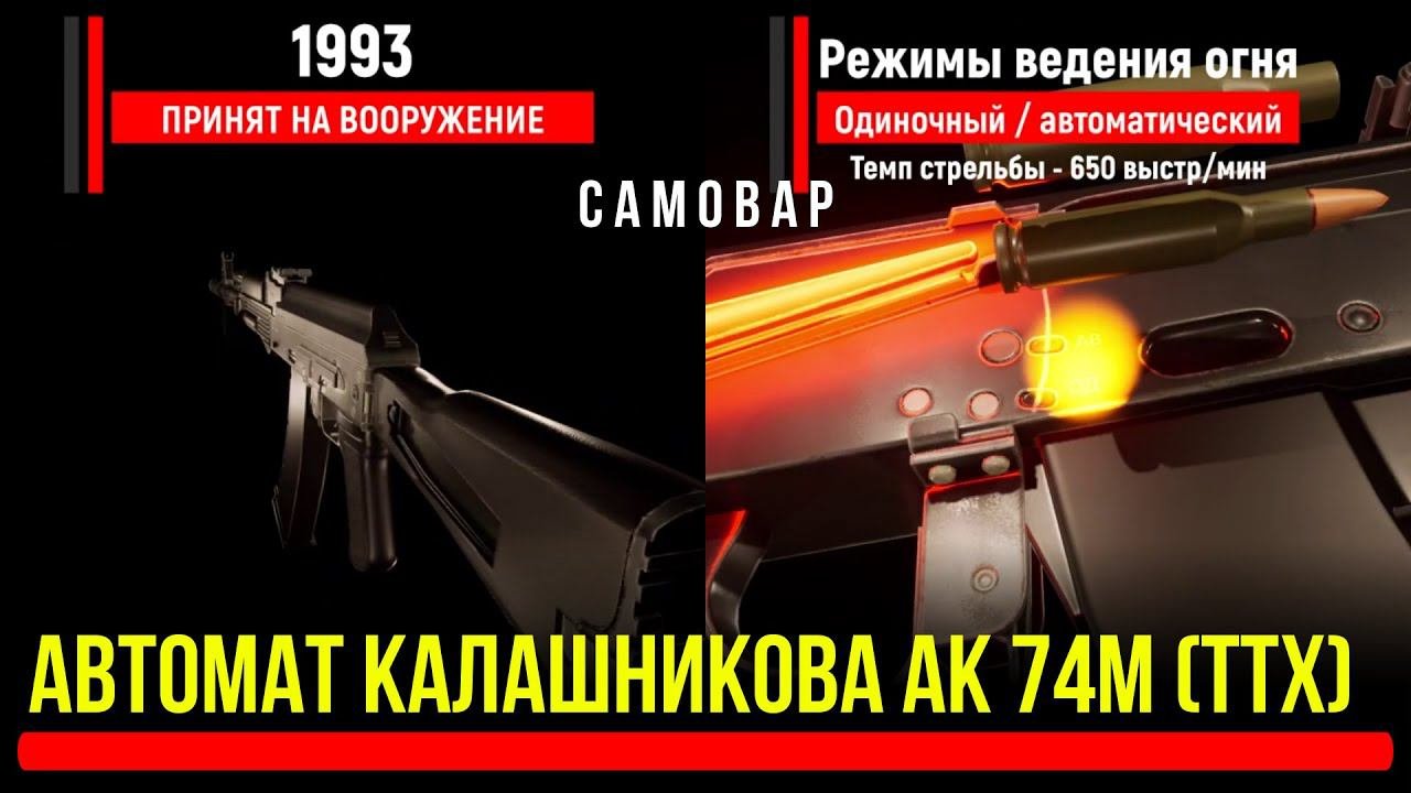 Автомат Калашникова АК 74М (ТТХ)