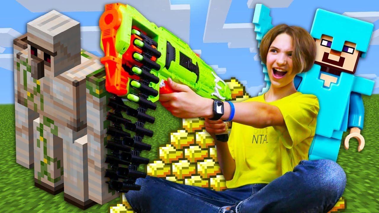 Майнкрафт видео онлайн - Стив и Света против Мобов! - Сборник видео по игре Minecraft