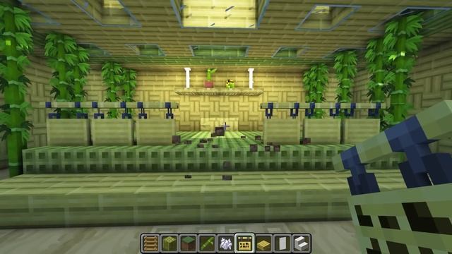  Minecraft Tutorial :: ? Huge Bamboo Trapdoor Underground Base 마인크래프트 대나무 다락문 모양 지하집 만들기 건축 강좌