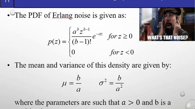 7. Erlang and Exponential Noise | Digital Image Processing