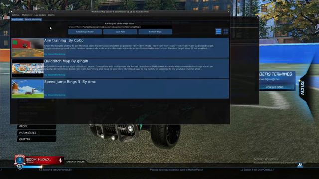 INSTALLER DES MAPS WORKSHOP - ROCKET LEAGUE