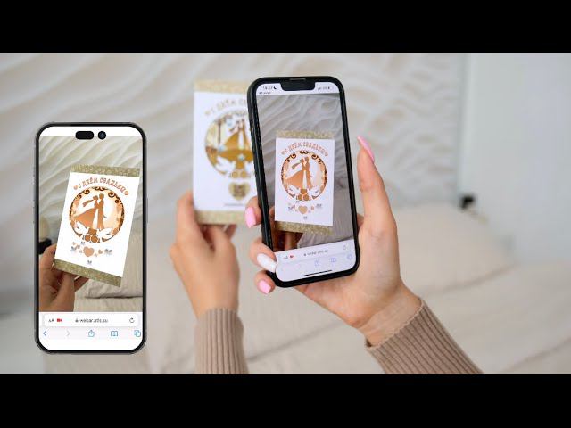 С днём свадьбы! «Оживающая» AR-открытка