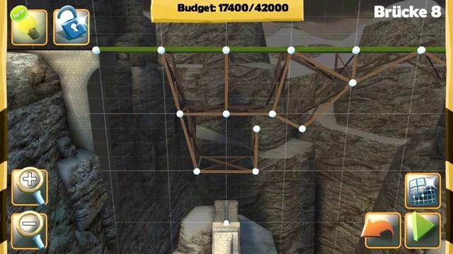 Bridge Constructor - Bridge 8 - The Ridge - Walkthrough