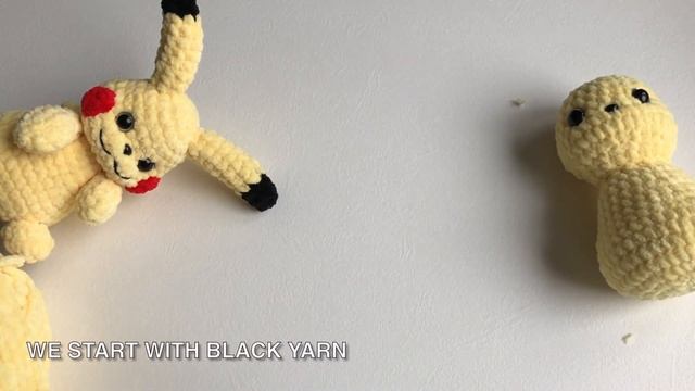 Crochet Pikachu. Video Tutorial. Part 1 / Amigurumi Pikachu