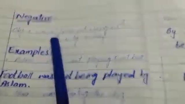 Past Continuous tense(passive voice)