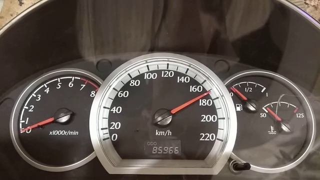 Работа адаптированной панели Lacetti в Lanos