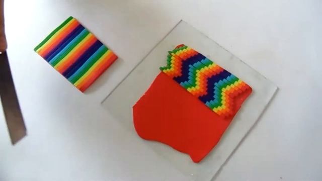 Радужное барджелло.Rainbow//Polimer clay.
