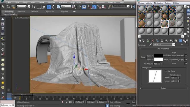 Использование карты Mix в материалах 3D Max и Vray