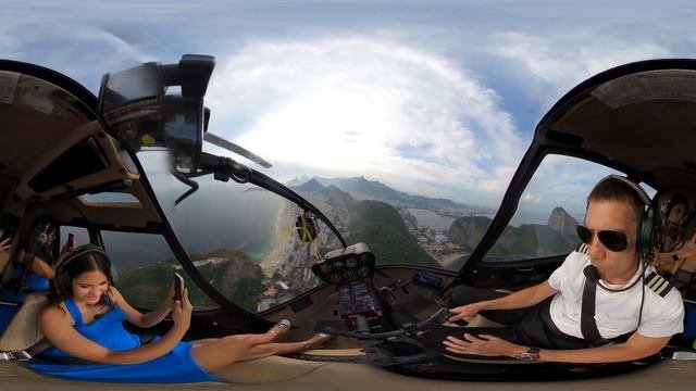 Patrícia  Carolina - Voo de Helicóptero - Rio de Janeiro - Brasil - 2023 - VR 360 VIDEO