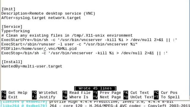 CentOS 7 configure vncserver (tigervnc-server)