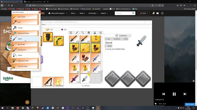 Jak zdobyć OP ekwipunek BEZ CHEATENGINE [Minecraft Dungeons][McD Save Edit]