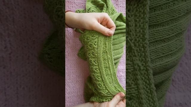 Джемпер с коротким руковом из пряжи Ализе Коттон Голд. футболка спицами// #спицами