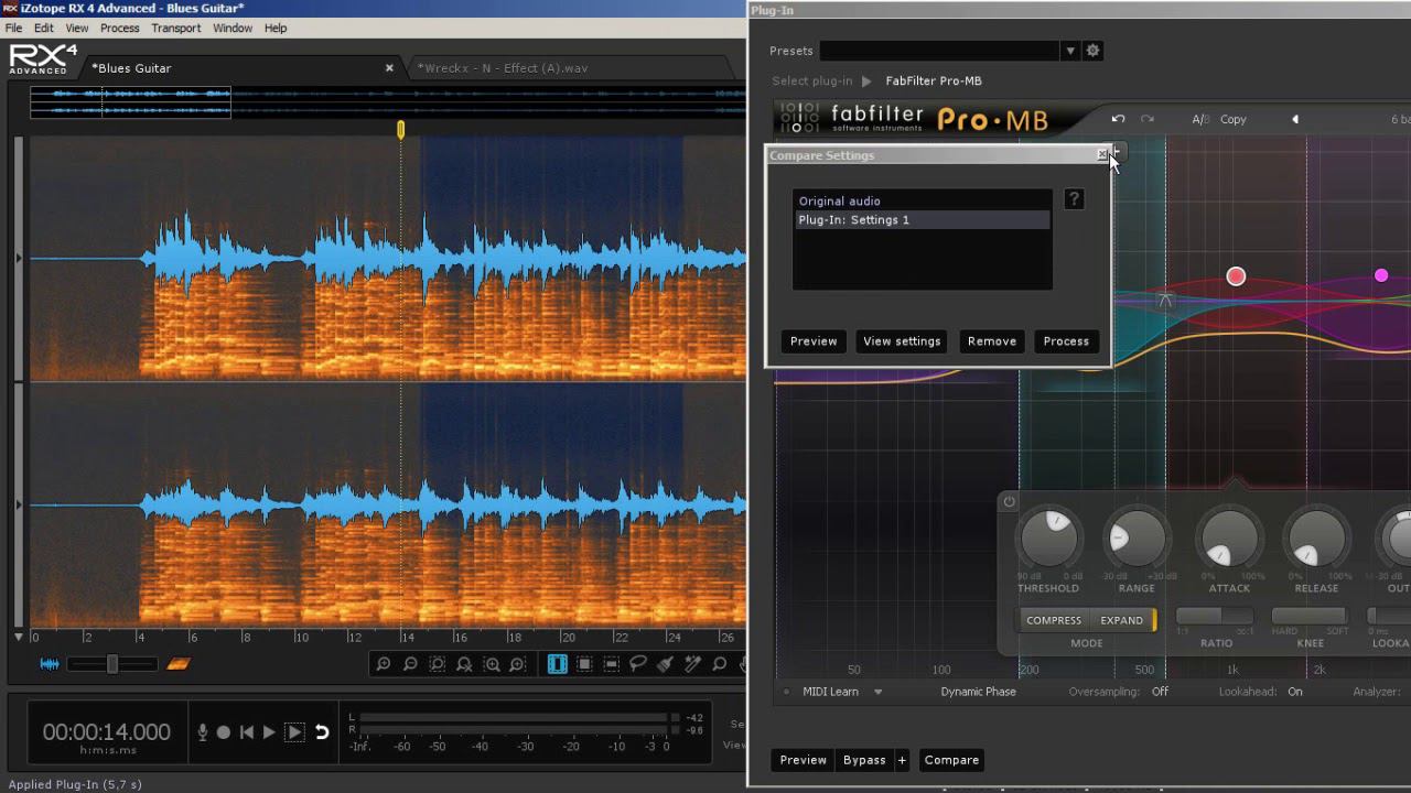 Шумоподавление с  FabFilter Pro-MB