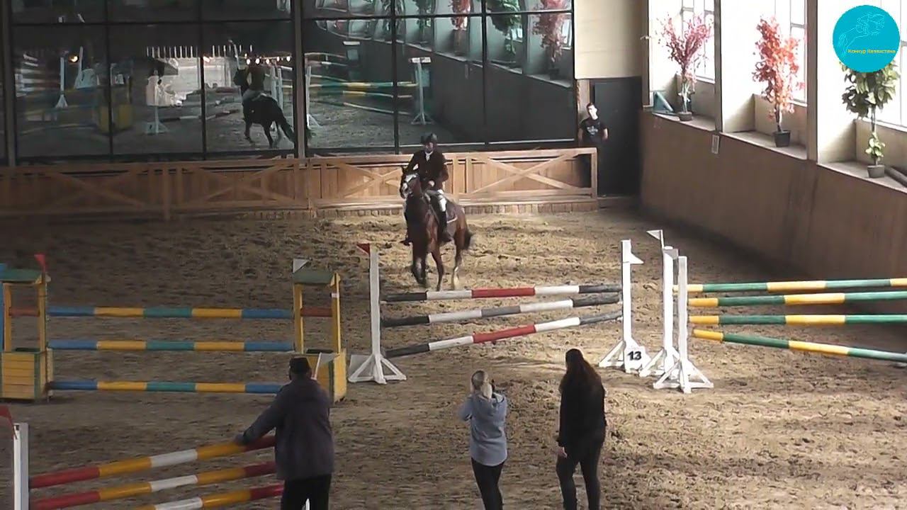 Корганбеков Нурмухаммед и Гермес, чемпионат г. Алматы, до 110 см., 03-03-2023.