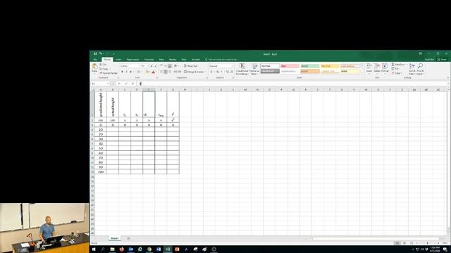 Creating Data Tables in Excel