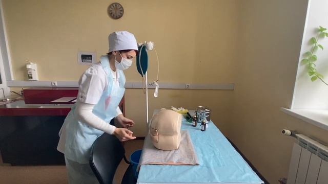 Алгоритм выполнения навыка: очистительная клизма