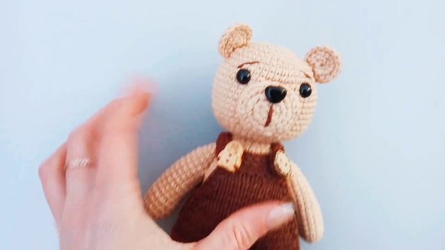 ✓Мишка вязаный крючком Bear Amigurumi Handmade Toys