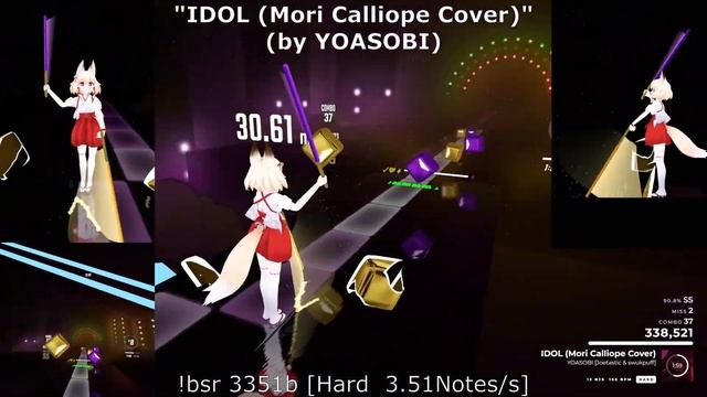 "IDOL (Mori Calliope Cover)"(by YOASOBI) [Hard] / UPDATE 1.29.1