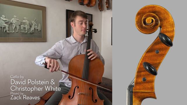 David Polstein & Christopher White 2018 cello / Zack Reaves / at the Metzler Violin Shop