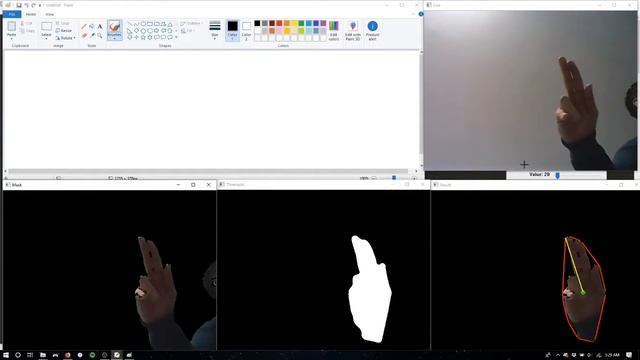 Drawing With Fingers (Python + OpenCV)