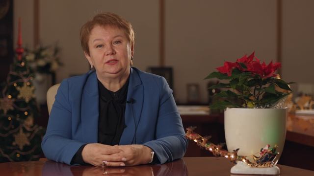 Новогоднее поздравление ректора ТИУ Вероники Ефремовой