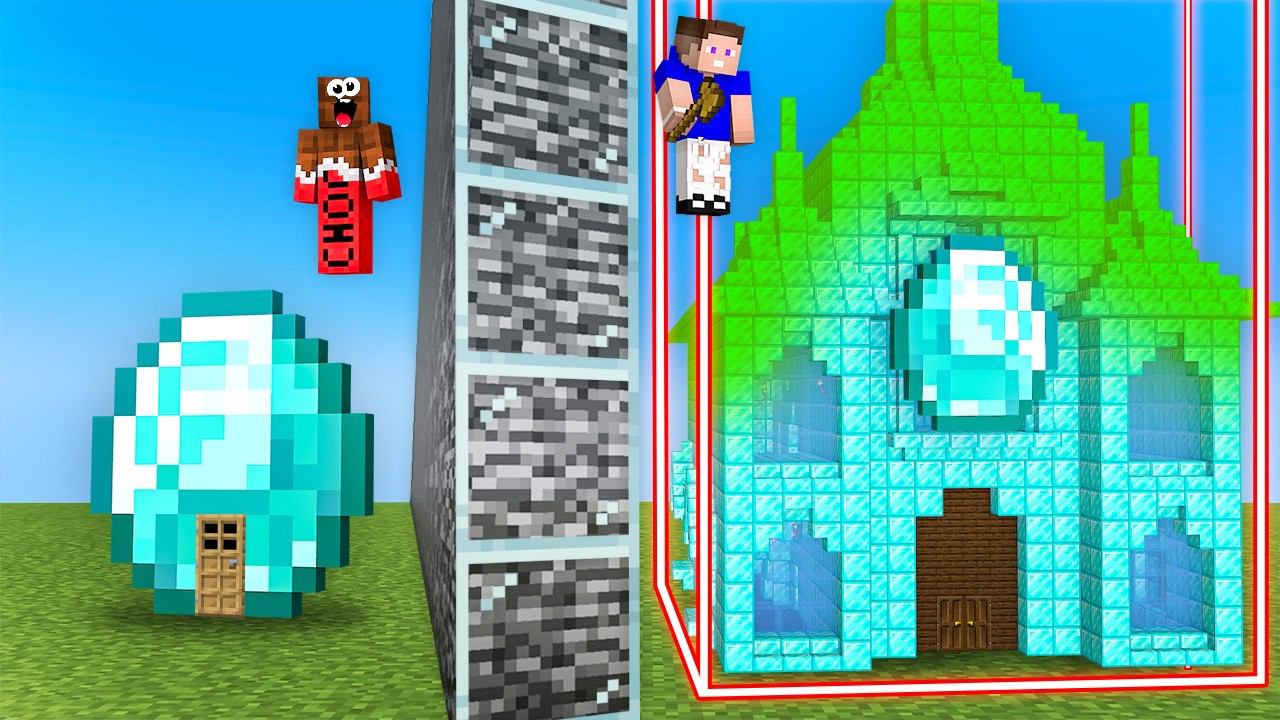 Как, Используя СЕКРЕТНЫЕ ЧИТЫ Построить Самый КРУТОЙ Алмазный Дом в Майнкрафт? Minecraft