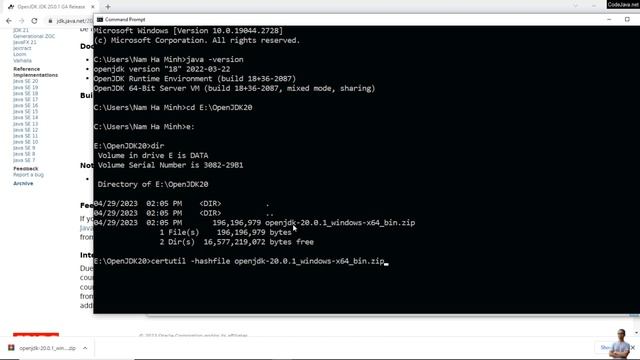 Download and Install OpenJDK 20 on Windows