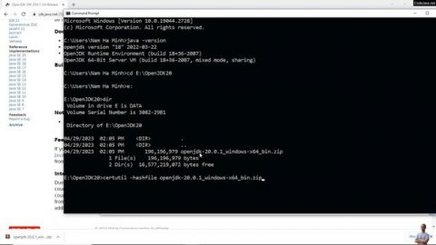 Download and Install OpenJDK 20 on Windows