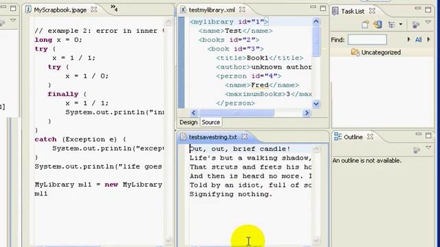 Using the Eclipse Workbench - Lesson 1