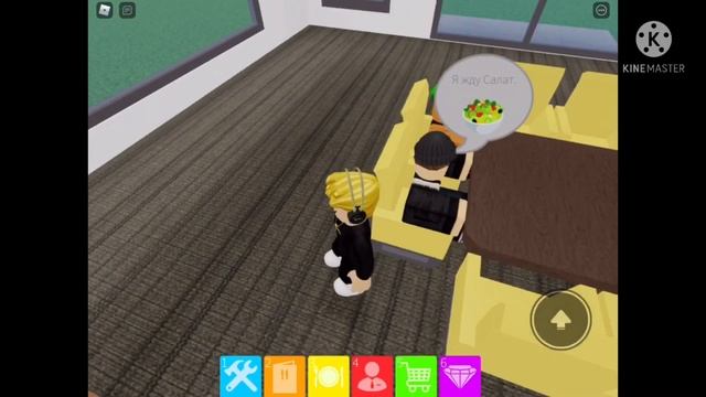 Играю в Роблокс в режим REstaurant Tycoon создал свой вресторан