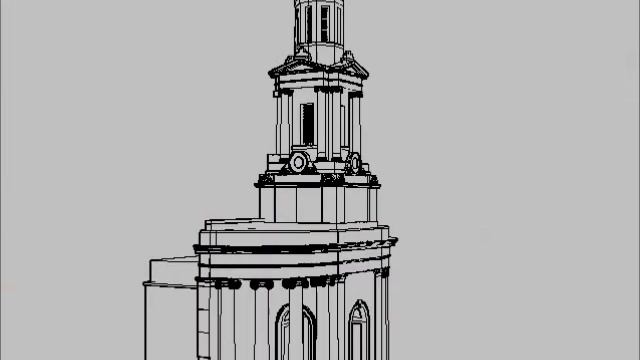 St Thomas' Birmingham Wireframe Model