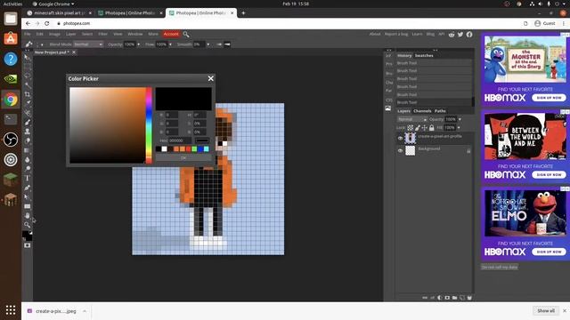 How to make your own Minecraft skin Pixel art Profile photo for Free!