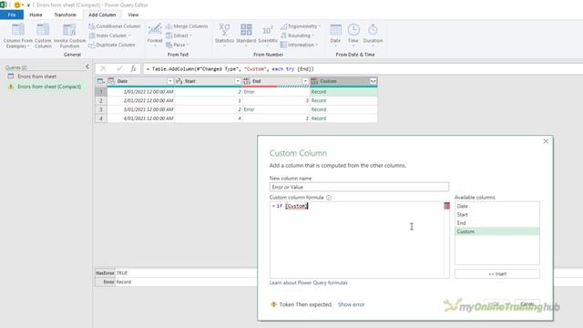 IFERROR in Power Query Using TRY OTHERWISE