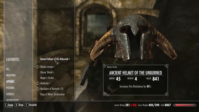SKYRIM How To Get Ancient Helmet Of The Unburned Commentary + Tutorial