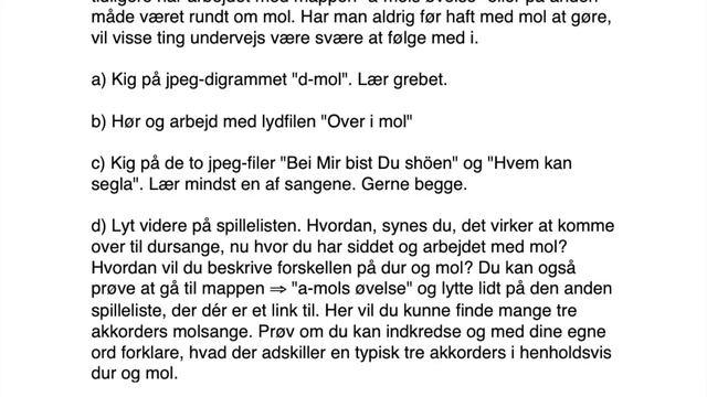 Den tredie akkord, trin 6 (oversigt)