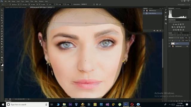 Photoshop face swap -  How to Change/swap/replace Face and match color in adobe Photoshop