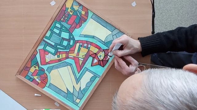 Прикладная композиция 14. Нанесение контура на стекло.