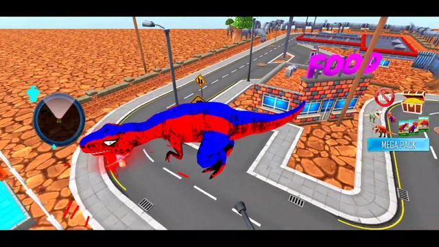 Crazy Dinosaur City Attack - Dino Rampage Simulator Games Android Gameplay