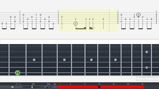 Guitar Tab - Lazy Afternoons (Kingdom Hearts 2) OST Fingerstyle Tutorial Sheet Lesson #Anp