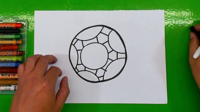 МЯЧ футбольный мы рисуем просто / Рыбакит