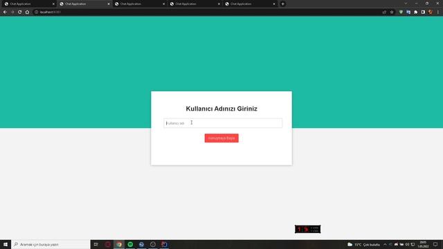 Chat Application with java spring