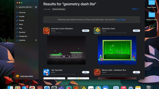 Easy way to get Geometry Dash on Mac os Big Sur!