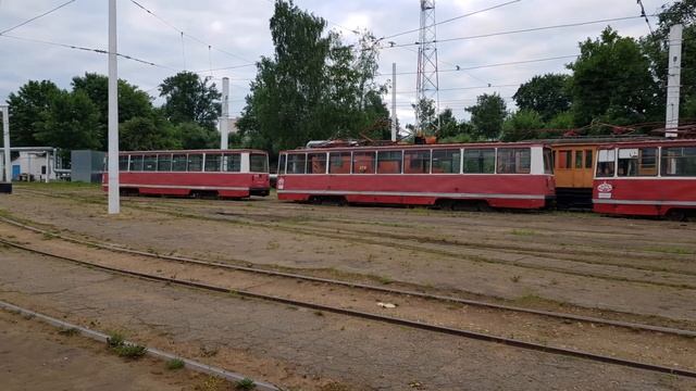 Витебский трамвай. Трамваи КТМ-5М3 в Витебске. Vitebsk tram. Trams KTM-5M3 in Vitebsk