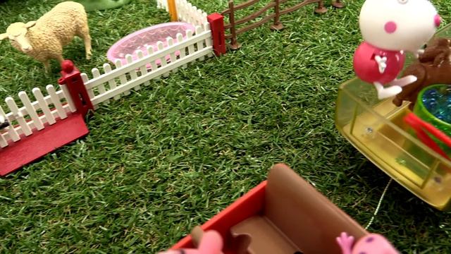 Детские игрушки - Пеппа и семья Свинов в зоопарке