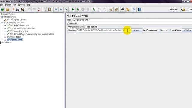 JMeter Tutorials  Exporting Test Results to CSV in JMeter